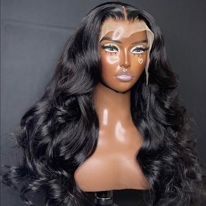 Virgin hair lace wig.